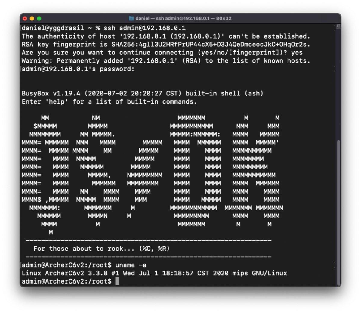 Hacking into TP-Link Archer C6 – shell access without physical disassembly