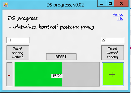 DS Progress v0.2 main window