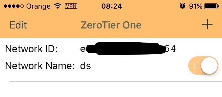 Klient ZeroTier na iOS